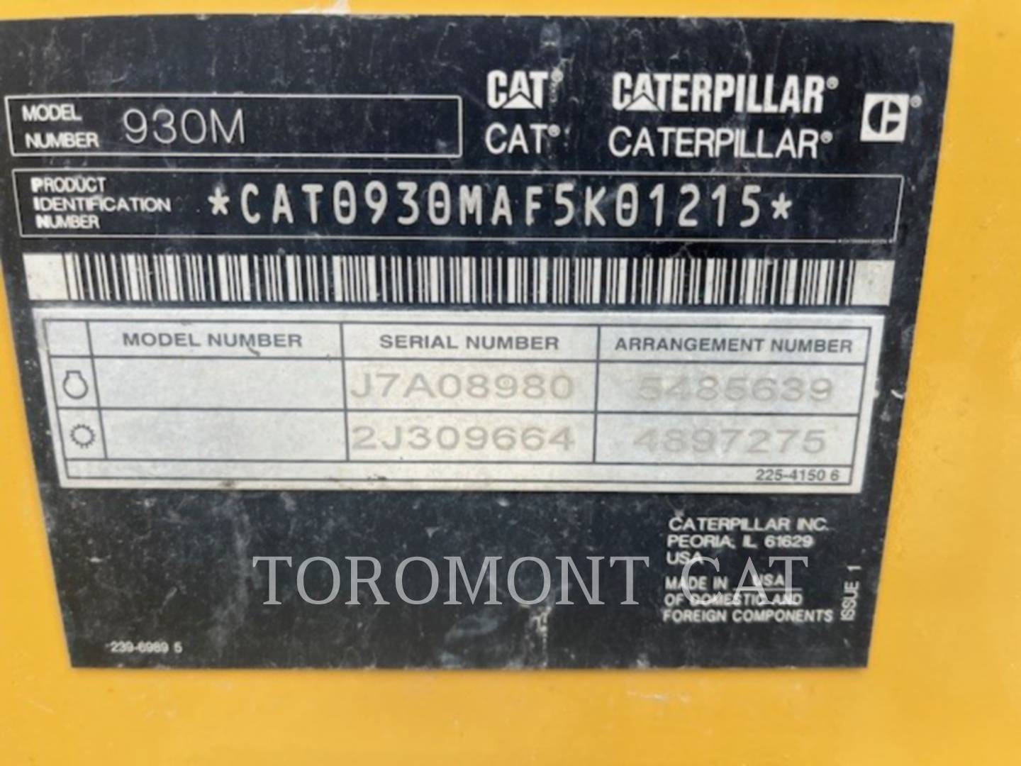 Cat 930M, Wheel Loader, 2011 hours, S/N: F5K01215, 2021 - Image 6