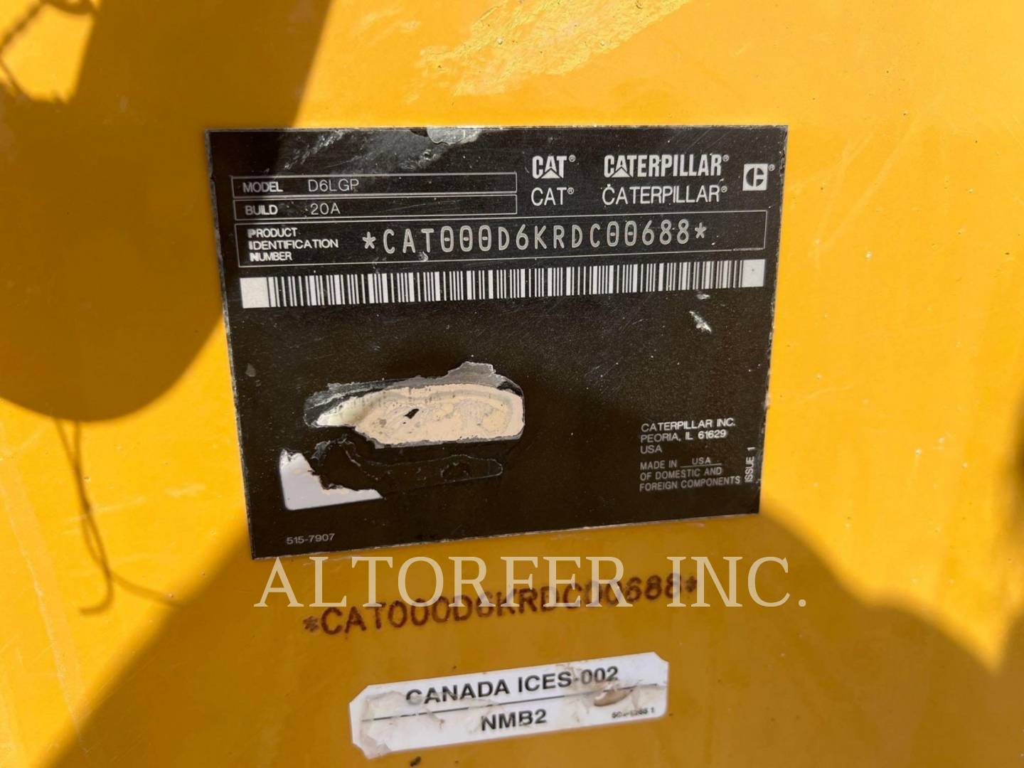 Caterpillar D6-20VPAT, 5923 hours, S/N: RDC00688, 2020 - Image 6