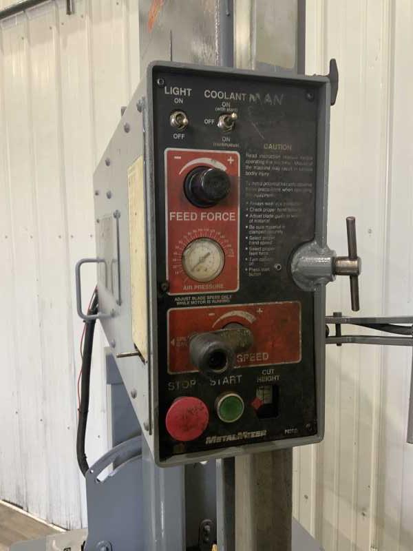 18" x 20" Metalmizer #MS2018-1, vertical band saw, dual vise, varispeed blade, vari-feed rate, 2 HP - Image 3