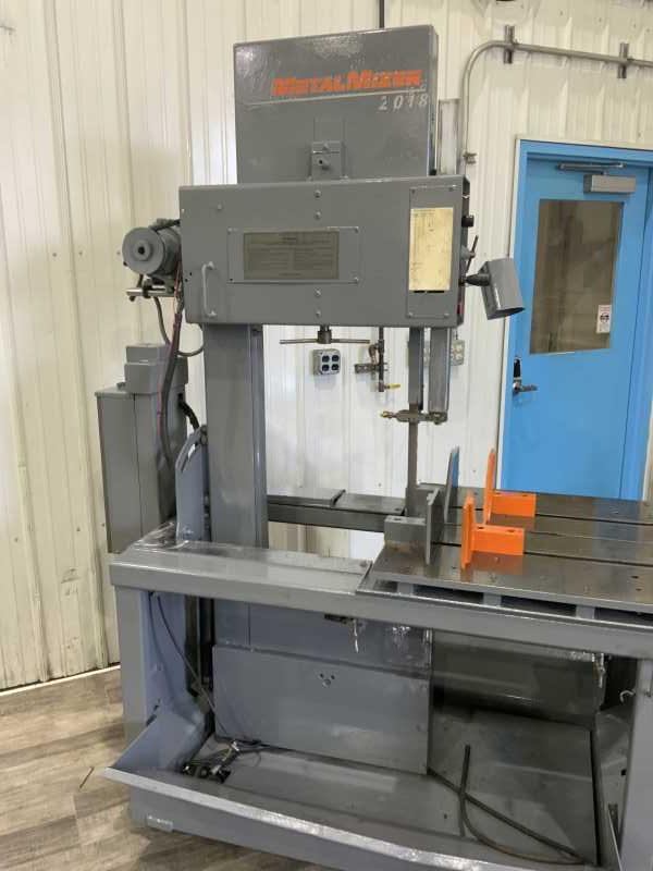 18" x 20" Metalmizer #MS2018-1, vertical band saw, dual vise, varispeed blade, vari-feed rate, 2 HP - Image 10