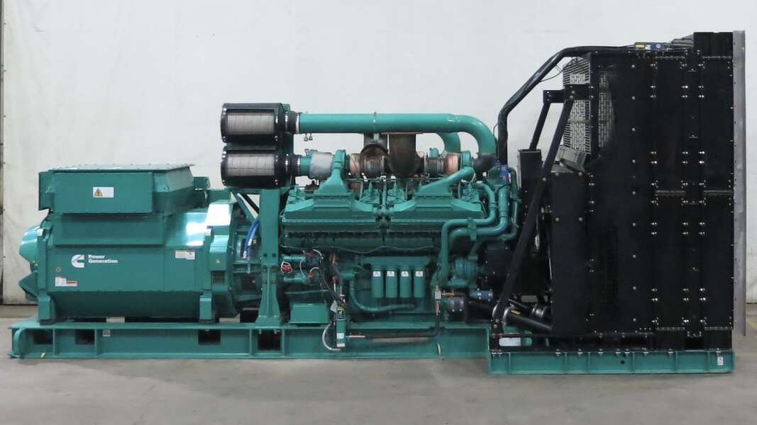 2500 KW Cummins #DQKAN, diesel generator set, 277/480 Volts, 3640 HP @ 1800 RPM, QSK60-G19 NR2 engine, EPA - Image 1