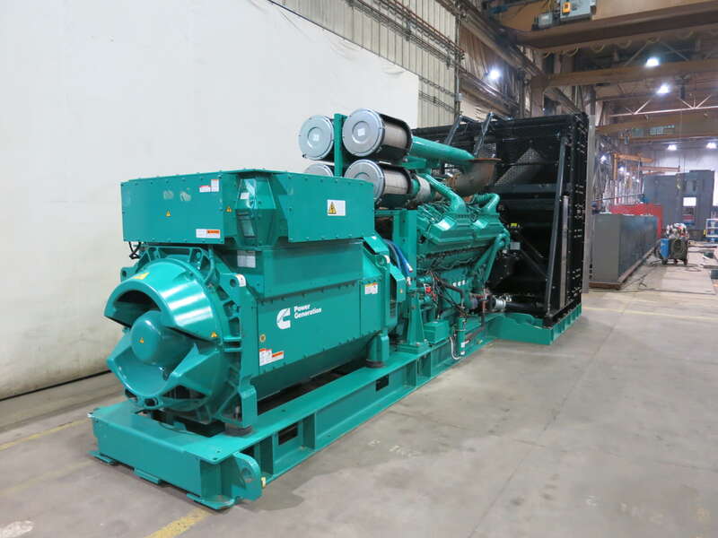 2500 KW Cummins #DQKAN, diesel generator set, 277/480 Volts, 3640 HP @ 1800 RPM, QSK60-G19 NR2 engine, EPA - Image 2