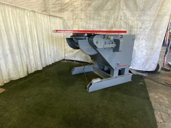 24000 lb. Aronson #HD240B, heavy duty welding positioner, 54" x 54" table, 135° power tilt, pendant Control - Image 1