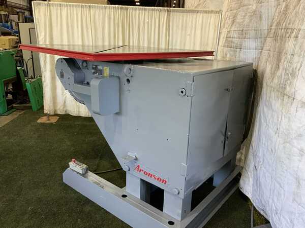 24000 lb. Aronson #HD240B, heavy duty welding positioner, 54" x 54" table, 135° power tilt, pendant Control - Image 2