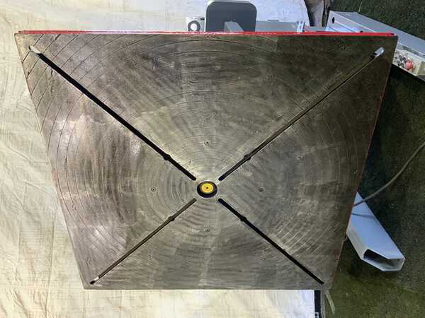 24000 lb. Aronson #HD240B, heavy duty welding positioner, 54" x 54" table, 135° power tilt, pendant Control - Image 4