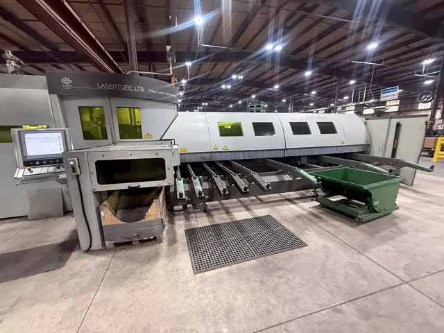 BLM #LT8, 2D fiber tube laser, 3000 watt, Siemens Simatic, chiller, dust collector, 2015 - Image 1