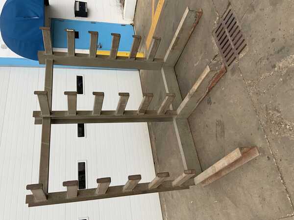 6 arm x 18" wide cantilever style ra, 84" height, 40" center between arms - Image 2