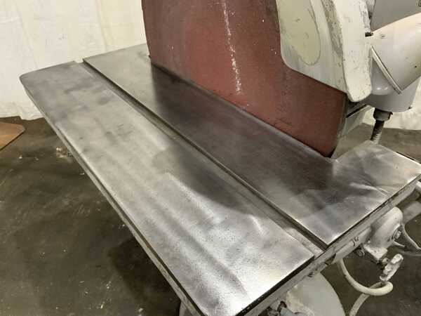 20" State Grinders #D20, pedestal disc sander, 27" x 10-1/2" tilting work table, forward & reverse spindle - Image 3