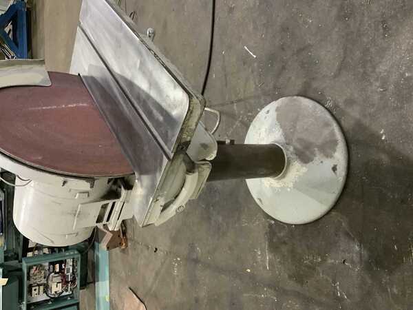 20" State Grinders #D20, pedestal disc sander, 27" x 10-1/2" tilting work table, forward & reverse spindle - Image 7