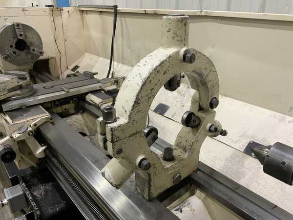 19" x 78" LeBlond #Makino, engine lathe, 12" swing over cross slide, 3 & 4-jaw 12" chuck, 2-Axis Newall - Image 8