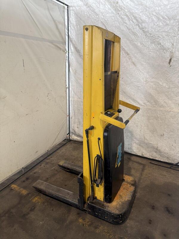 1500 lb. Big Joe #2018-R7, electric walk-behind lift, 18" load center, 69" lift height, 48" fork length, 1999 - Image 3