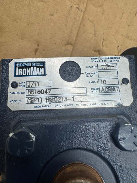 Grove Gear Worm Gear Reducer HMQ213-1 - Image 6