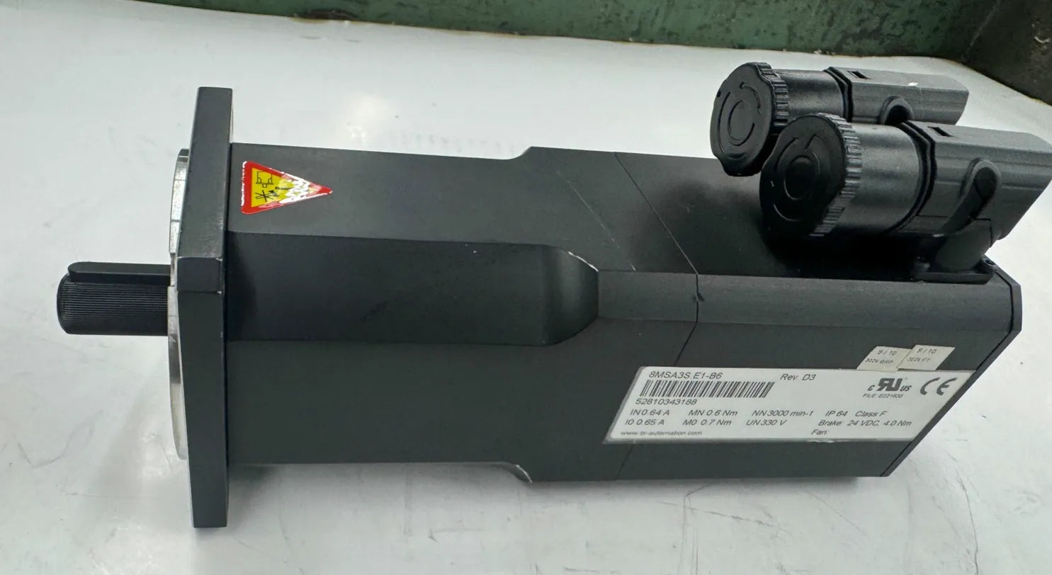 1 kW B & R Automation Servo Motor 8MSA3S.E1-B6 - 3000 RPM - Image 2