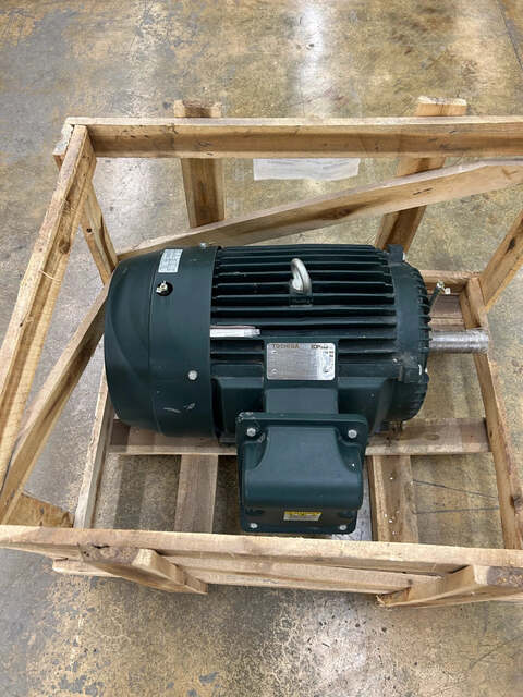 20 HP 1800 RPM Toshiba AC Motor 0203SDS R17A-P - Image 3