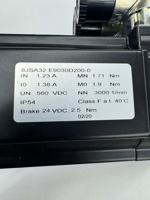 B & R Automation Servo Motor 8JSA32.E9030D200-0 - Variable 3000 RPM - Image 4