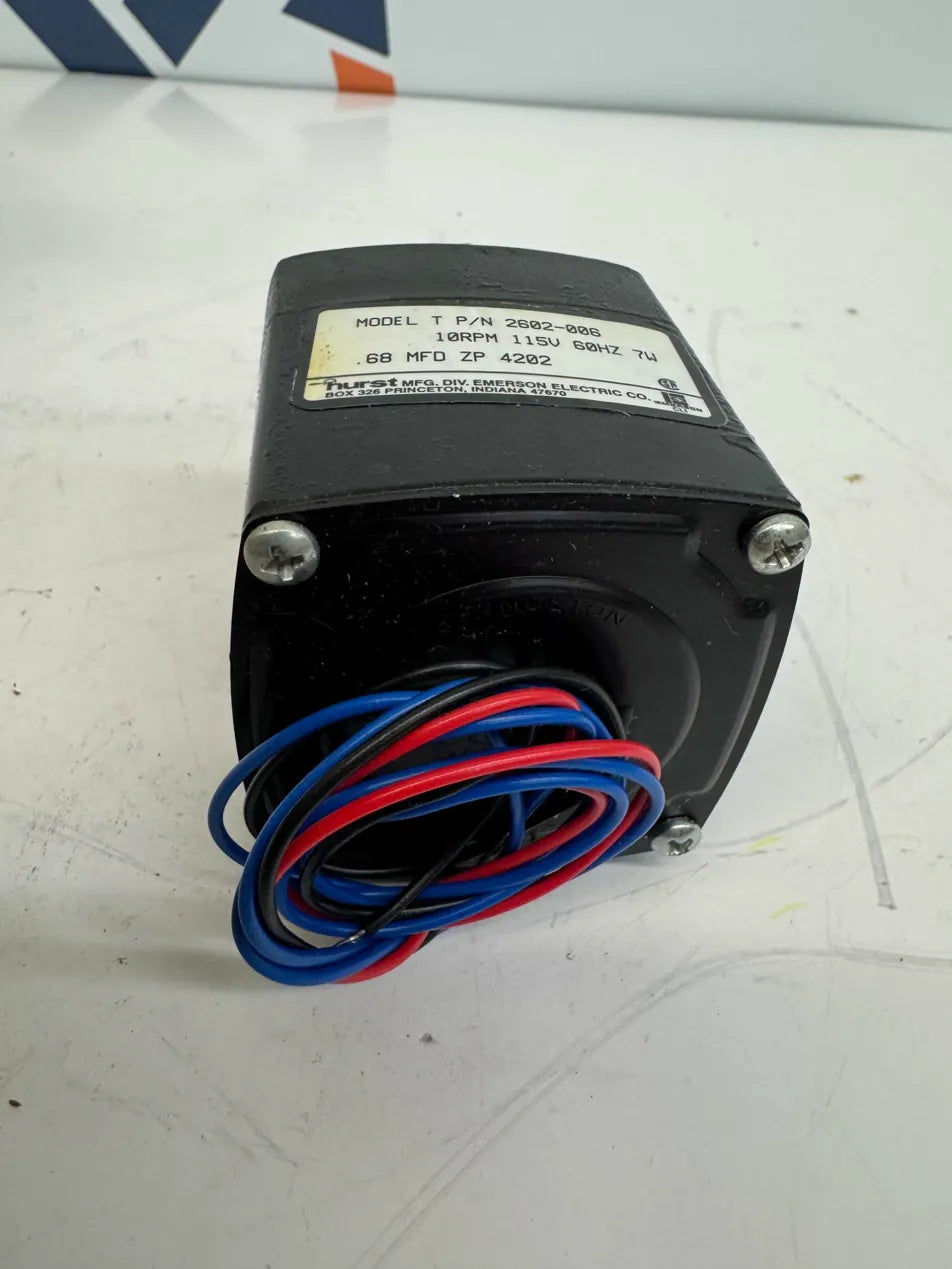 10 RPM Hurst Synchronous AC Gearmotor 2602-006 - Image 3