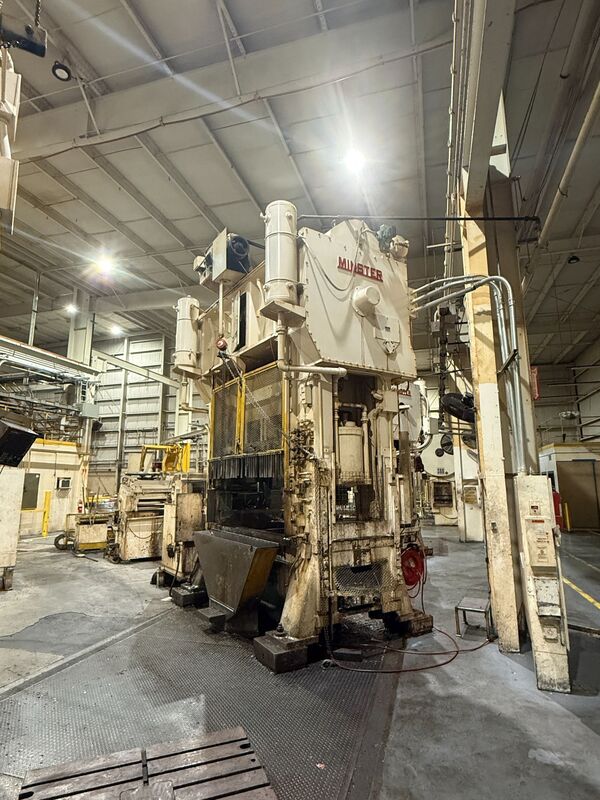 300 Ton, Minster Hevistamper #E2-300, straight side double crank, 12" stroke, 32" Shut Height, 6" adj., 80 - Image 5