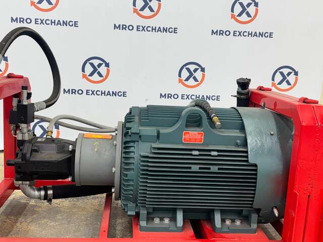 150 HP Hydraulic Power Unit, Baldor Reliance motor, 1785 RPM, hydraulic pump coupled, HYDAC Hycon Division - Image 3