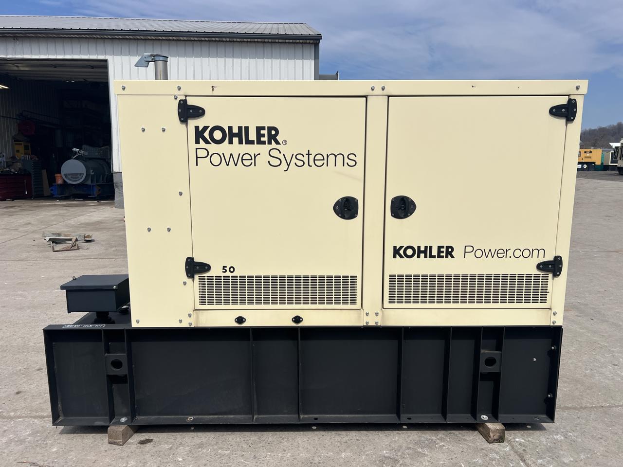 50 KW Kohler #50REOZJD, Diesel Generator Set, 2.4 liter John Deere engine, 1800 RPM, circuit breaker, 120/240 - Image 1