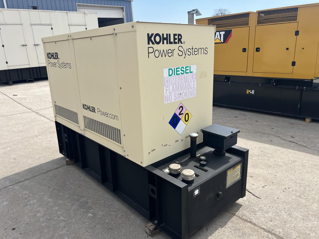 50 KW Kohler #50REOZJD, Diesel Generator Set, 2.4 liter John Deere engine, 1800 RPM, circuit breaker, 120/240 - Image 3