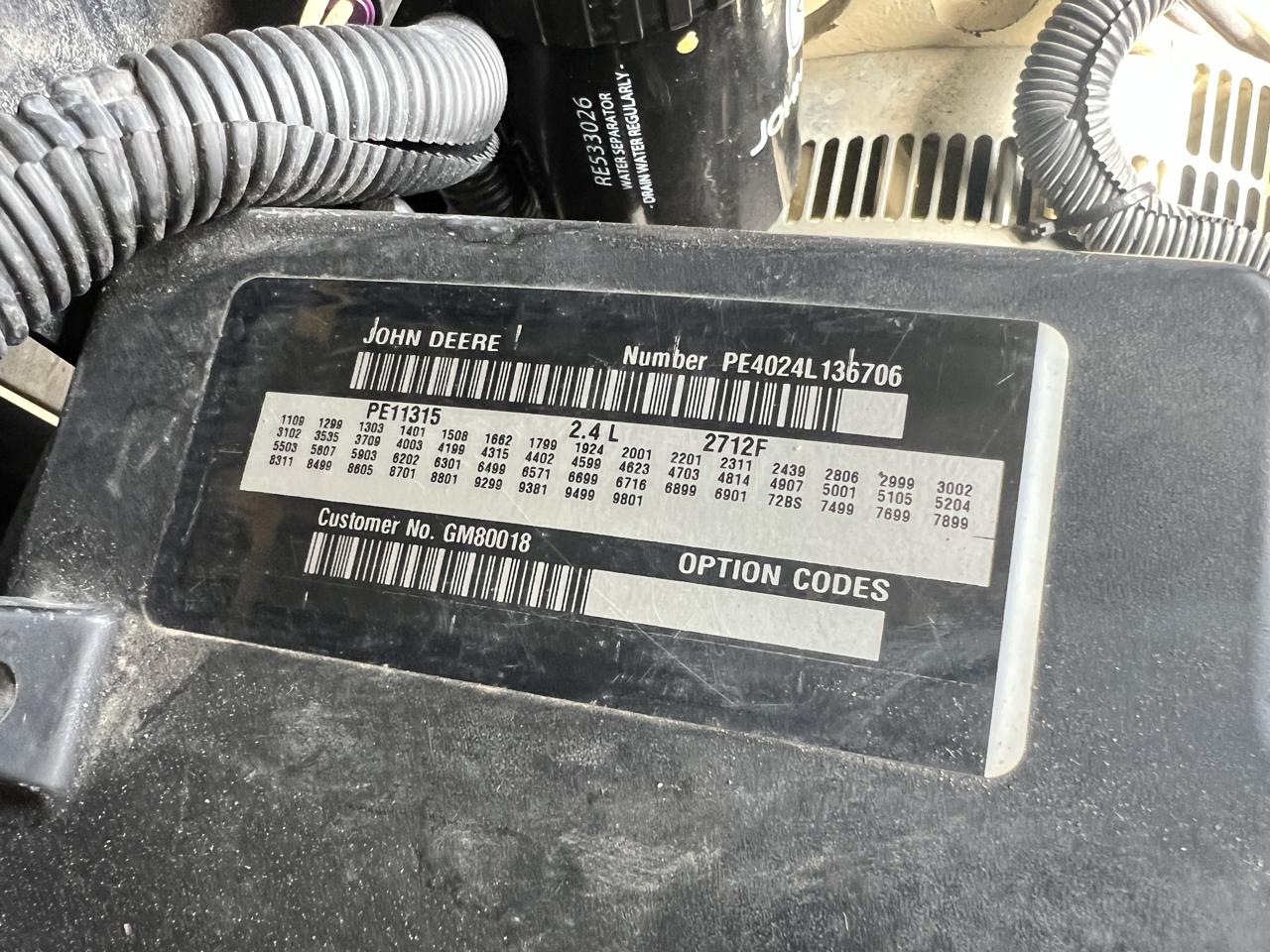 50 KW Kohler #50REOZJD, Diesel Generator Set, 2.4 liter John Deere engine, 1800 RPM, circuit breaker, 120/240 - Image 9