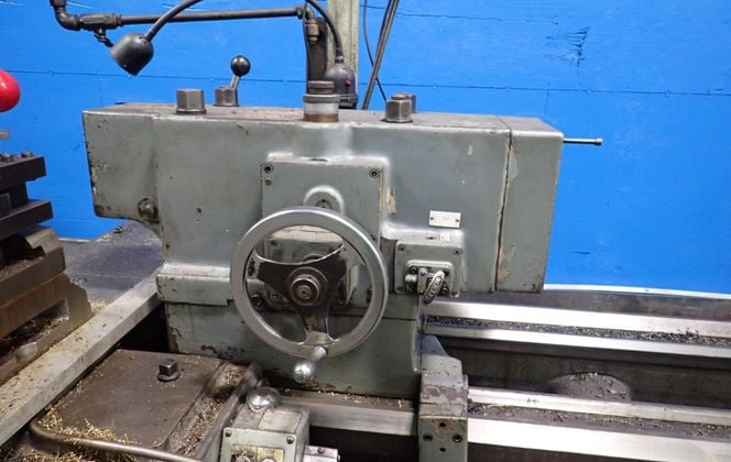 25" x 120" American A.Wyle, Lathe, 2-1/2" bore, 4 jaw 24" chuck, AccuRite Control, tailstock - Image 3