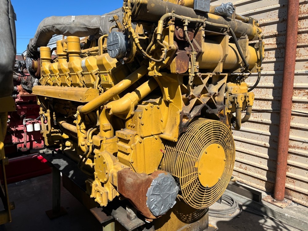 1300 HP Caterpillar #3512C, Marine Propulsion Engine Cores, Keel Cooling, 50K Hours, 2011 - Image 1