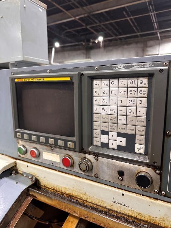 Leadwell #T5, CNC gang slide lathe, Fanuc 0i Mate TD controls, 12.9" swing, 1.6" bar, 6" chuck, 2005 - Image 6