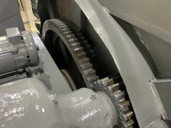 20000 lb. Ransome #200-P, welding positioner, power tilt & rotation, 135° table tilt, pendant Control, 5 HP - Image 6