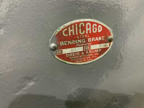 10 gauge x 10' Dreis & Krump #64, power box & pan brake, manual clamping, forward/reverse, 3 HP - Image 9