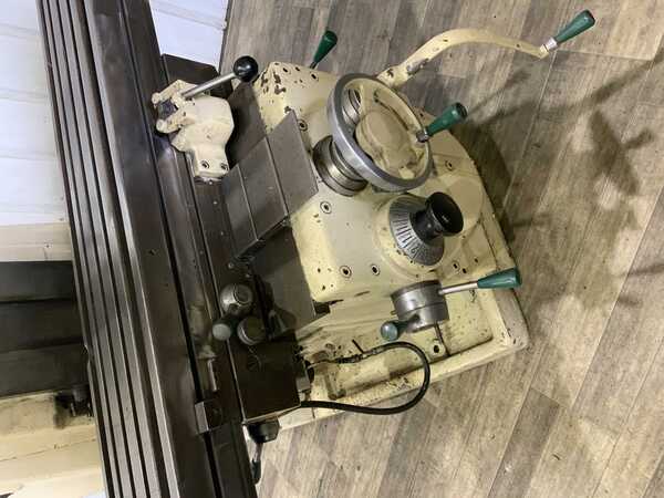 Kearney & Trecker #307-S12, horizontal mill, 62-1/2" x 12" table, #50 NS, overarm support, coolant - Image 2