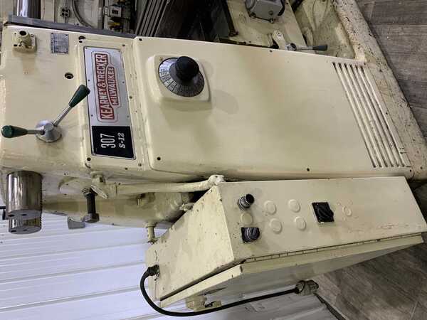 Kearney & Trecker #307-S12, horizontal mill, 62-1/2" x 12" table, #50 NS, overarm support, coolant - Image 3