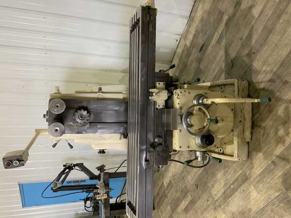Kearney & Trecker #307-S12, horizontal mill, 62-1/2" x 12" table, #50 NS, overarm support, coolant - Image 9