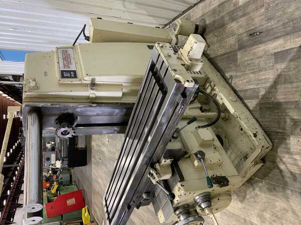 Kearney & Trecker #307-S12, horizontal mill, 62-1/2" x 12" table, #50 NS, overarm support, coolant - Image 10