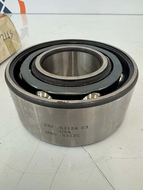 SKF 5312A/C3 Double Row Angular Contact Ball Bearing - 60mm ID x 130mm OD x 54mm Width - New - Image 3