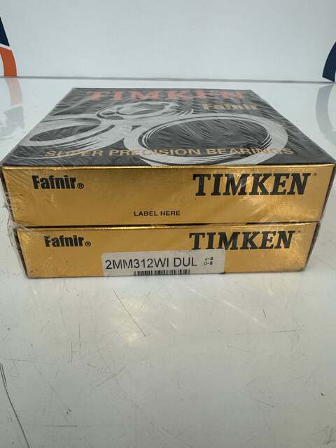 Timken Fafnir 2MM312WI DUL Super Precision Duplex Bearing Set - ABEC 9 - 60mm Bore - New in Box m00148 - Image 3
