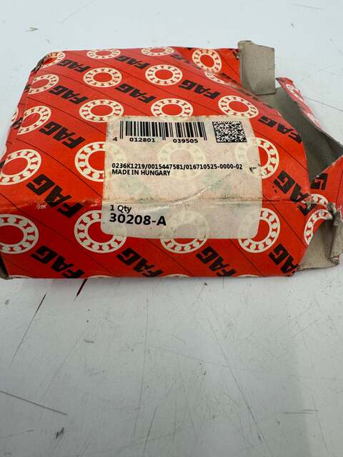 FAG 30208-A Tapered Roller Bearing - 40mm ID x 80mm OD x 19.75mm Width - Image 2
