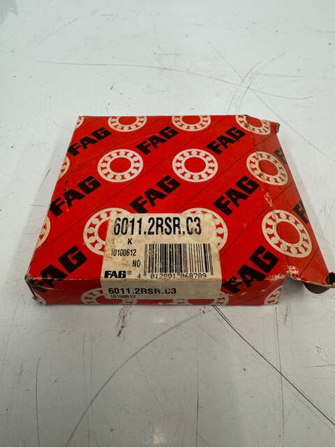 FAG (Schaeffler) 6011.2RSR.C3 Deep Groove Ball Bearing - 55mm ID x 90mm OD x 18mm Width - New - Image 1