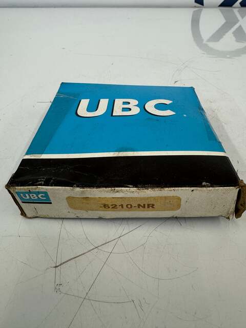 UBC Bearing 6210-NR 50 mm ID x 90 mm OD x 20 mm Width - NEW - Image 1