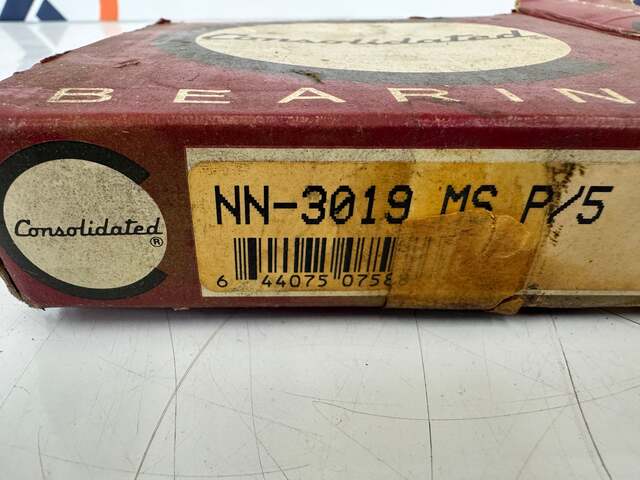 Consolidated Bearings NN-3019 MS P/5 Double Row Cylindrical Roller Bearing - 95mm ID x 145mm OD x 37mm Width - Image 3