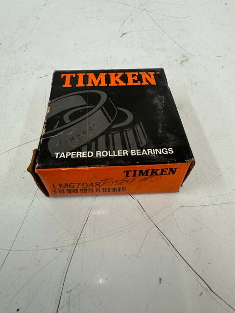 Timken LM67048 Bearing - 31.75mm ID x 59.13mm OD x 15.88mm Width - New - Image 1