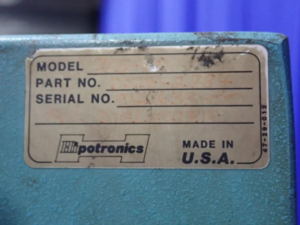 Hipotronics #T15-12, Dielectric Test Set, 4.0 nF capacity, 50/60 Hz, 75 kV - Image 6