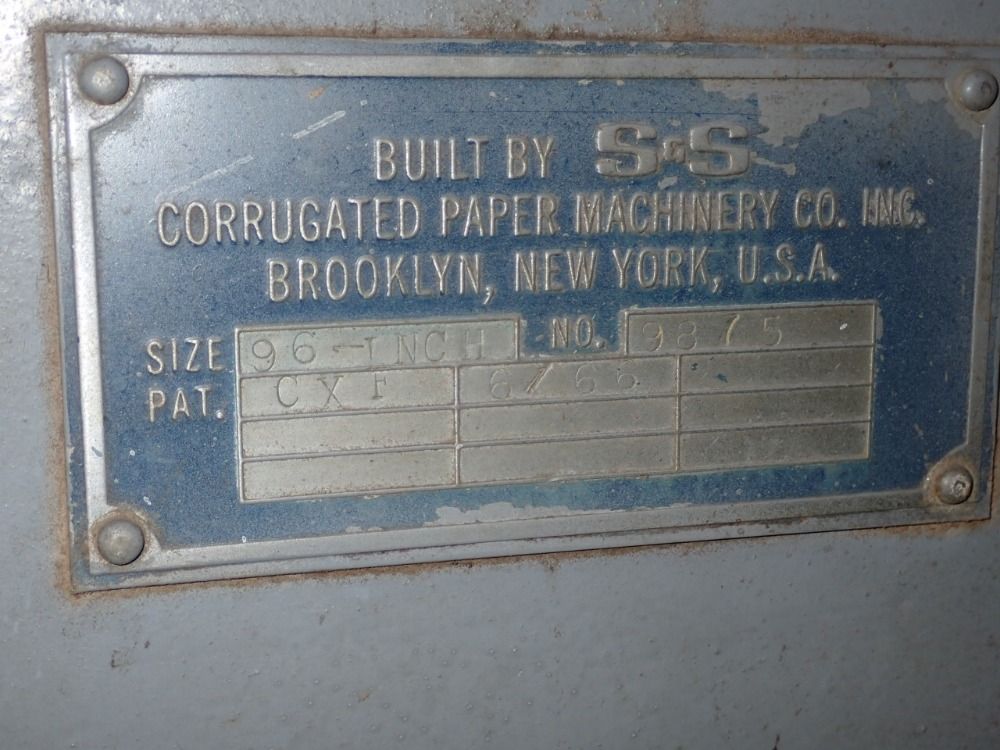 96" S & S Corrugated Paper Machinery #9875, Slitter/Scorer - Image 5