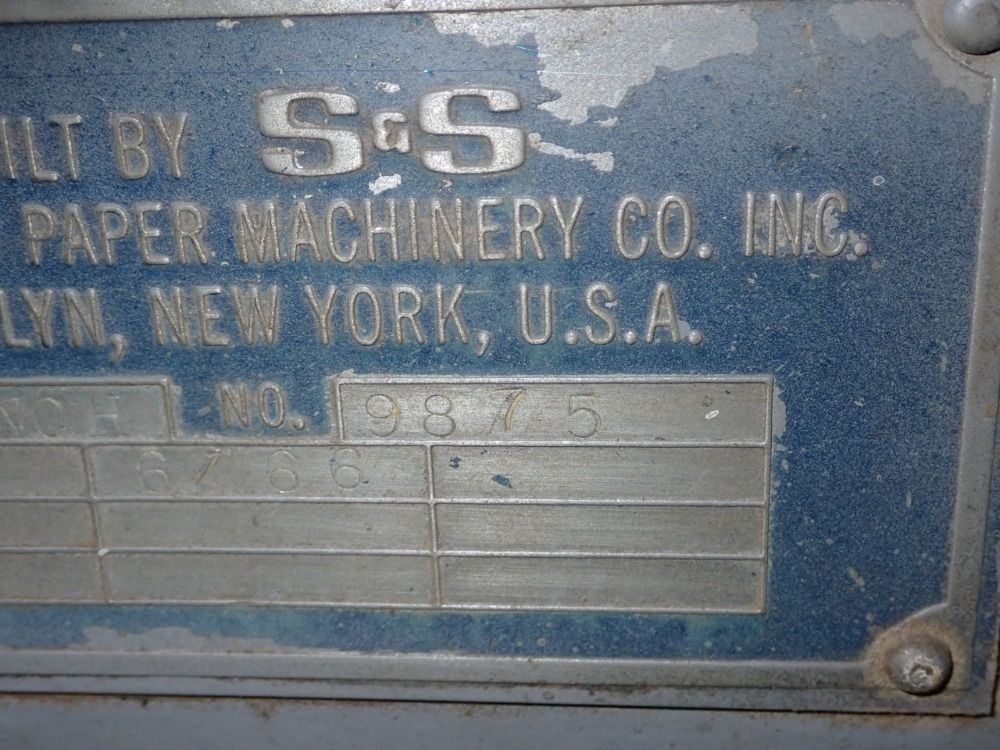 96" S & S Corrugated Paper Machinery #9875, Slitter/Scorer - Image 6