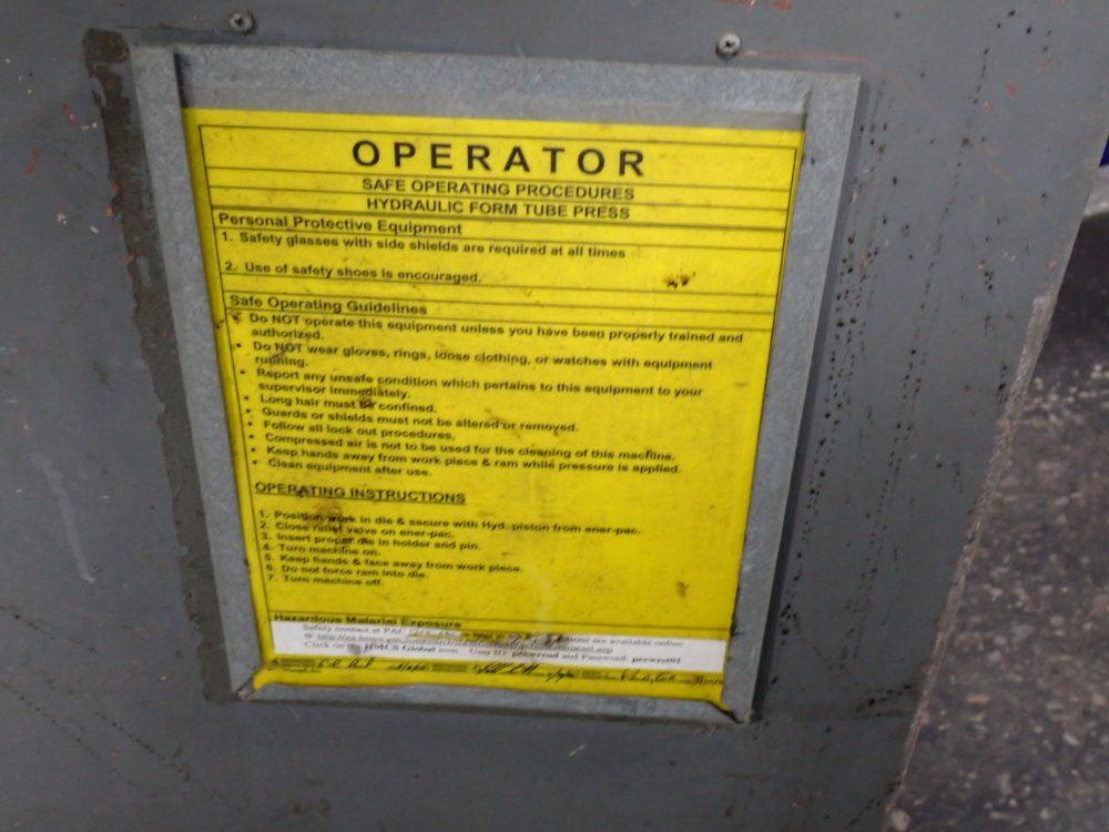 10 Ton, Enerpac, Hydraulic Press, 10000 psi, 2 HP, 3450 RPM, 115/230 V - Image 7