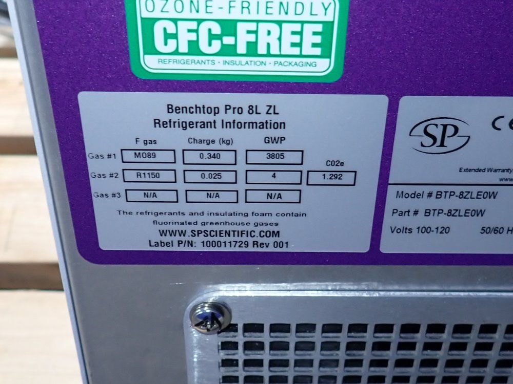 12" x 6" SP Scientific #BTP-8ZLE0W, Benchtop Freeze Dryer, 20 Amps, 100-120 V - Image 7