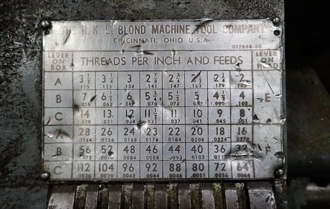 24" x 100" LeBlond, Lathe, w/Tail Stock & Tool Post, 2" Bore, 30 Amps, 230 V - Image 9