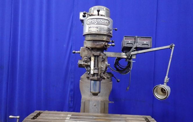 Bridgeport, Vertical Mill w/DRO, 9" x 42" Table, 1 HP, 1730 RPM, 230/460 V - Image 2