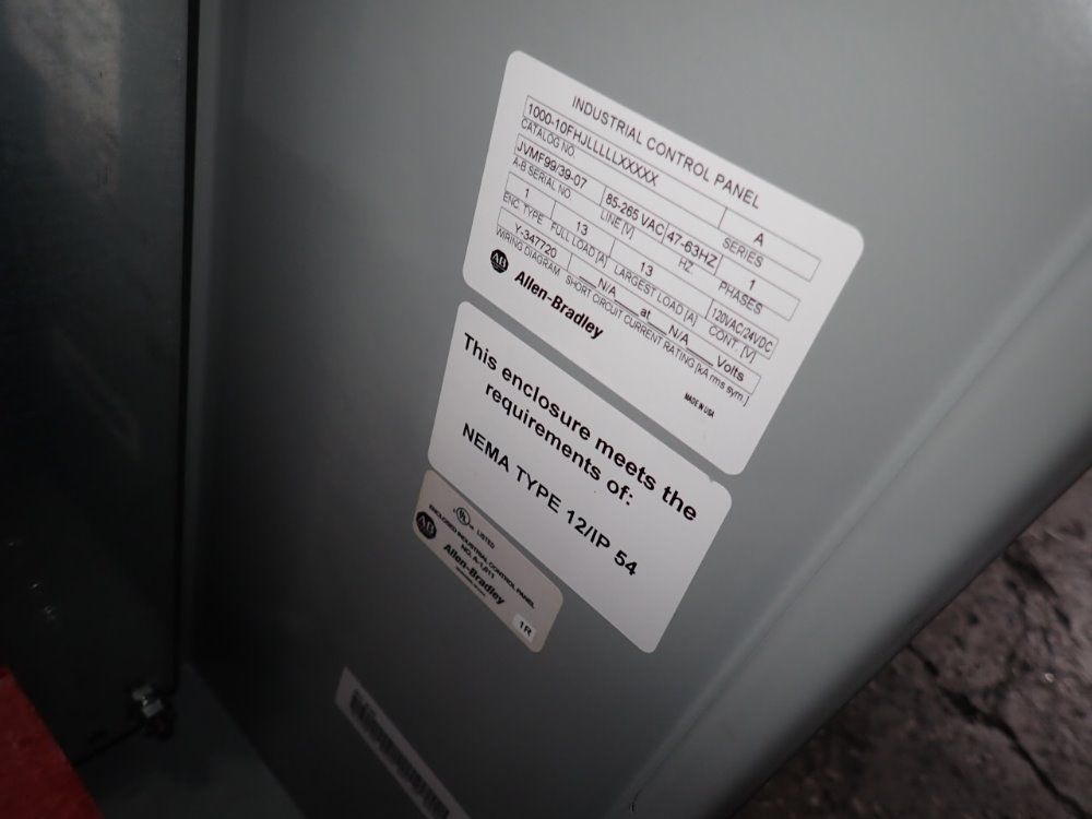 Allen-Bradley #1000-10FHJLLLLLXXXXX, Control Panel, 1 Phase, 13 Amps, 120 VAC, 24 VDC - Image 8