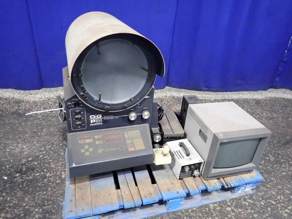 14" Optical Gaging Products Inc #OQ-14A, Optical Comparator, w/Illuminator & Video Monitor, 720 Watts, 115 V - Image 1